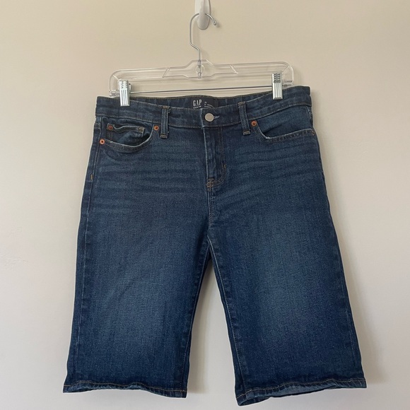 LONG DENIM MOM SHORTS - Picture 1 of 5